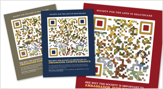 Society for the Arts in Healthcare QR poster series